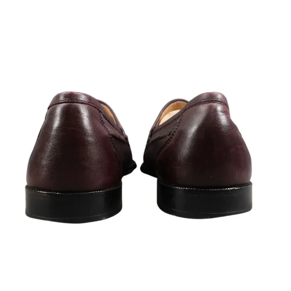 Stamati Mastroianni Shoes Mens 10 Tassel Loafers Moccasin Leather Classic Brown